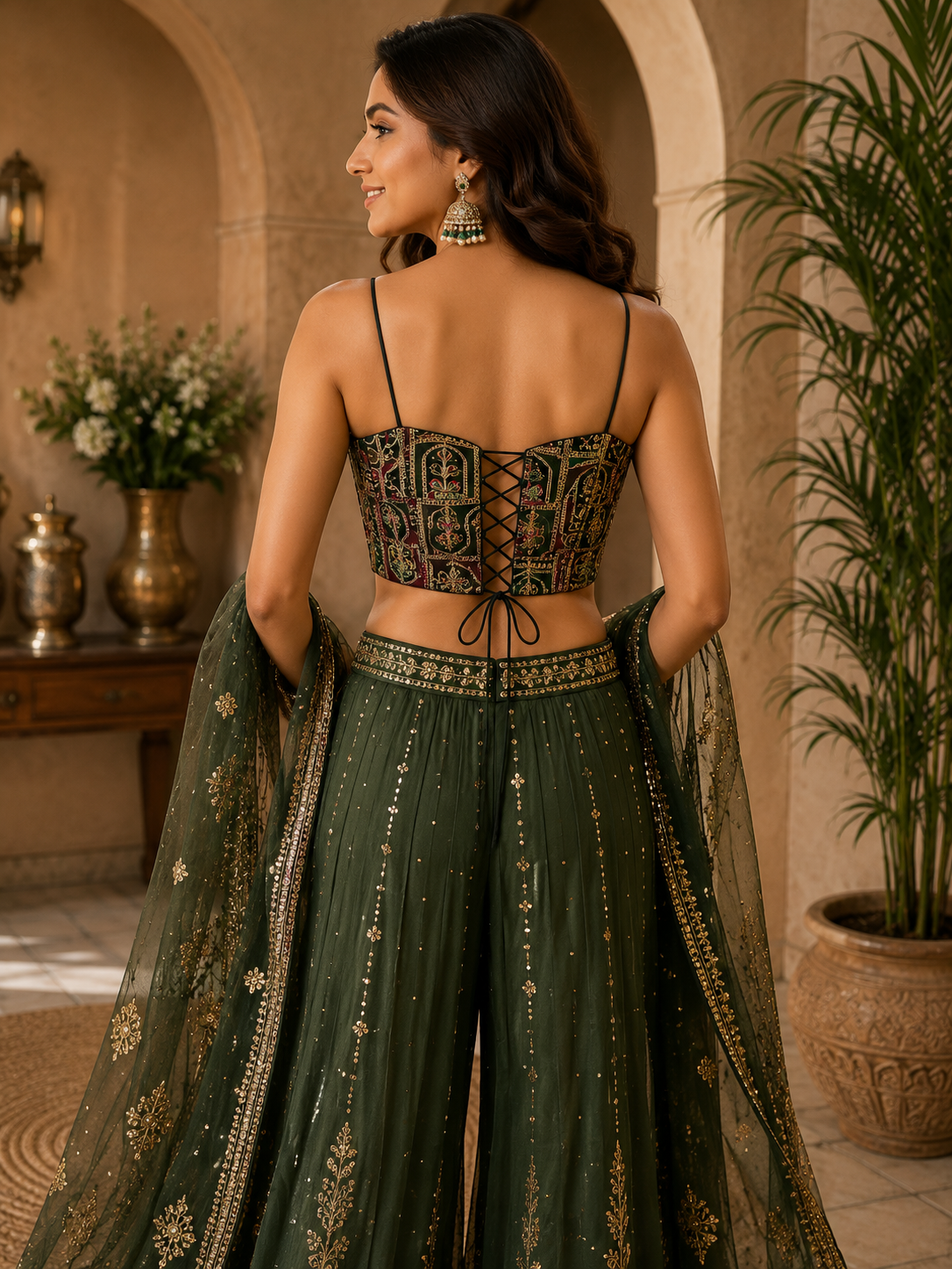 Patchwork Embroidery Corset Top — Indian Ethnic Bustier | 7 Colours