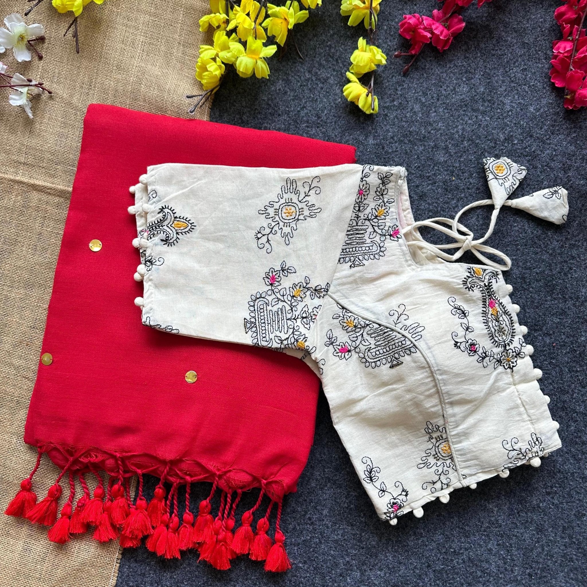Lightweight khadi saree collection online